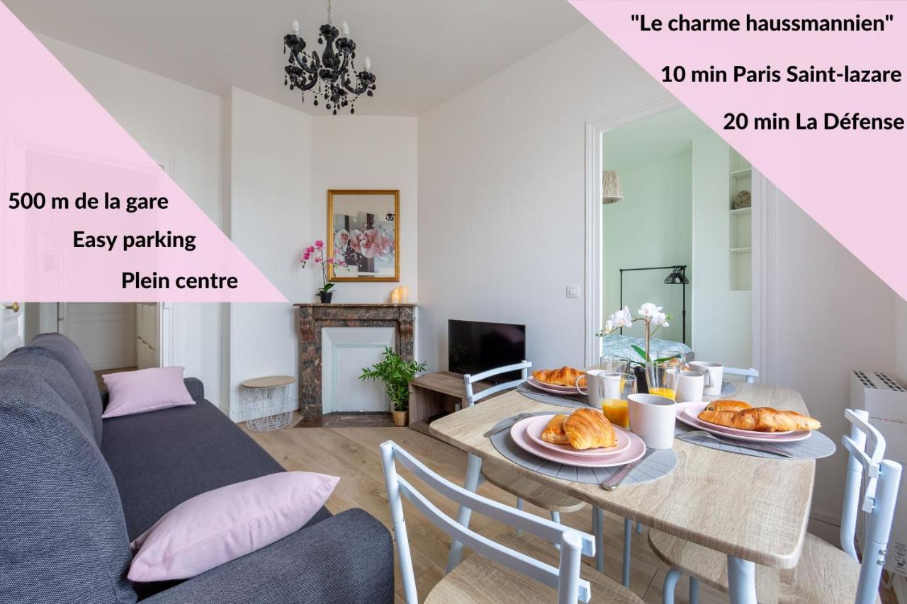 Ferienwohnung Le charme haussmannien-10 min Paris Argenteuil Exterior foto